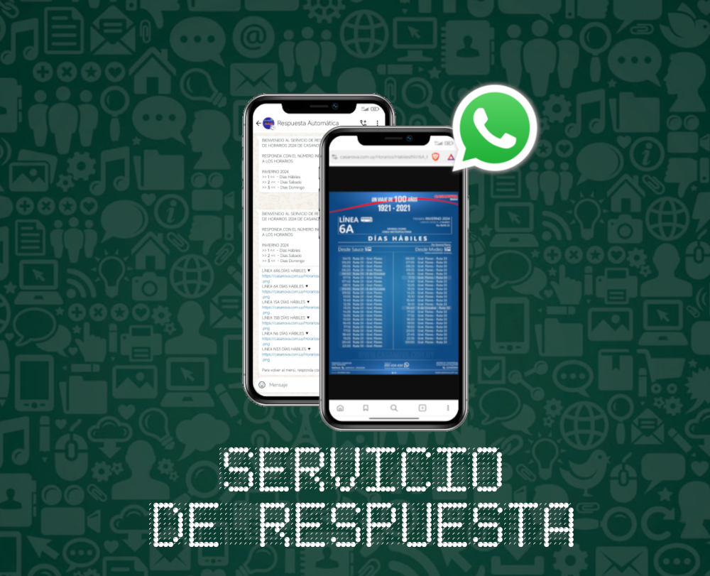 Horarios por WhatsApp